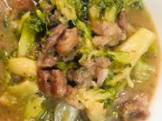 A picture of smashed broccoli