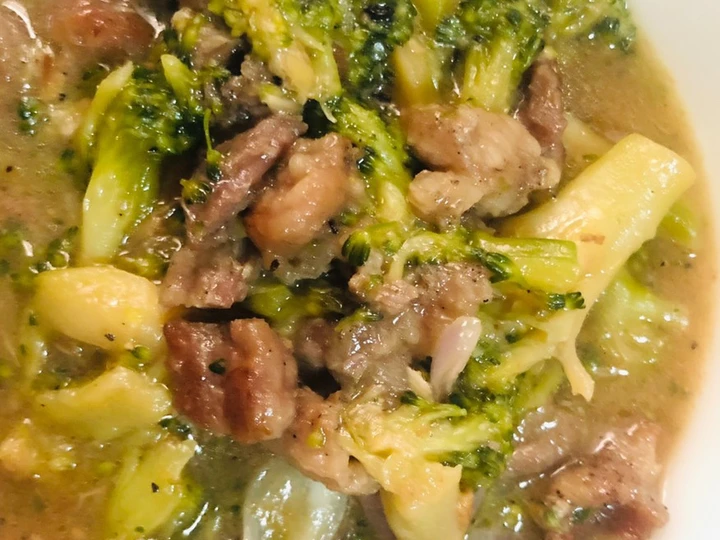 Easy Way Make Peppered Beef Broccoli in Gravy >> Quick Cook Beef Tapa Idea the Awesome  So Delicious