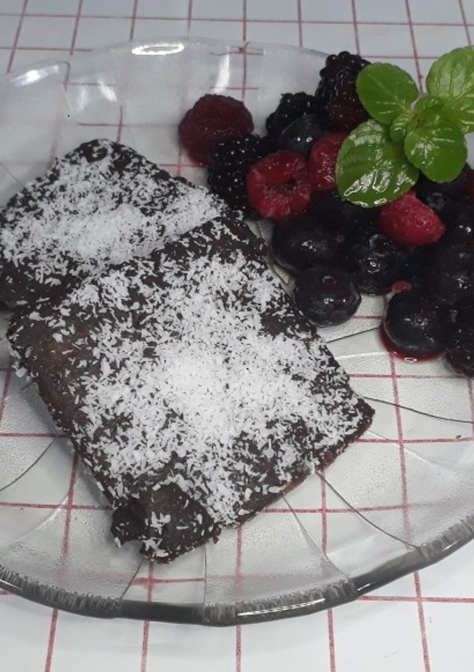 Una foto de Brownies sin harina y sin azúcar