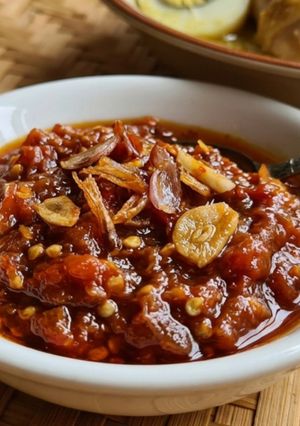 Foto resep Sambal tomat terasi matang pendamping opor