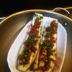 รูปของ Terong kukus saus bawang putih tiram