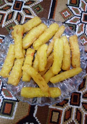 عکسی از دستور پفک سیب زمینی