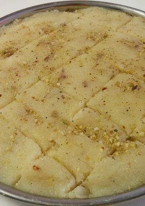 A picture of Sooji Halwa.