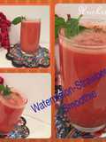 Watermelon and strawberry smoothie