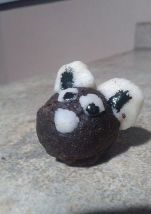 Una foto de Trufas de oreo o tritón con chocolate blanco