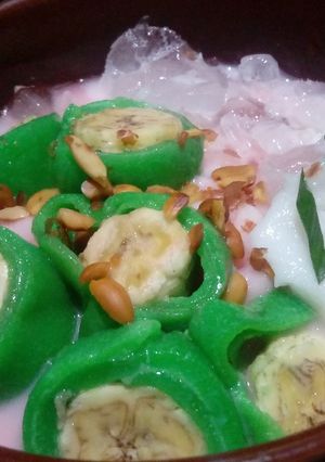 Foto resep Pisang ijo tabur kacang