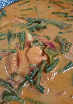 Foto resep Gulai udang + kacang panjang