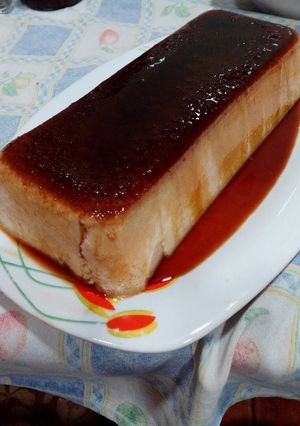 Una foto de Flan de galletas