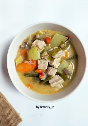 Foto resep Lodeh Labu Terong Tempe