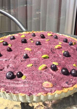 Una foto de Cheesecake crudivegano