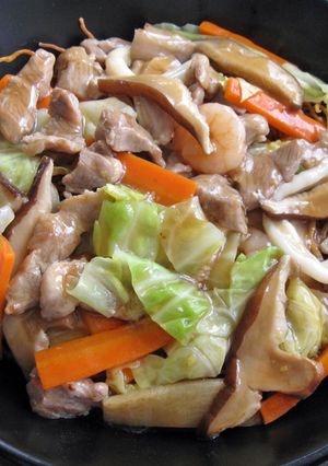 A picture of Crispy Noodles With Stir-Fry.