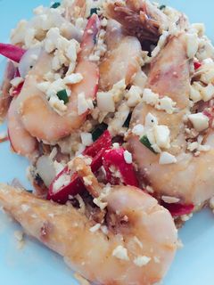 Foto resep Udang saus telur asin