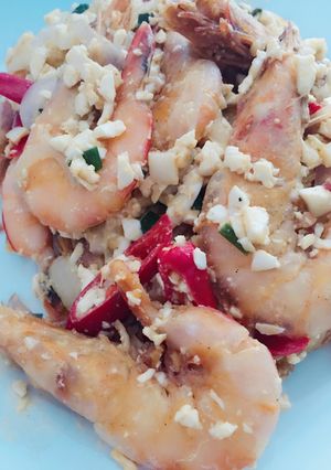 Foto resep Udang saus telur asin