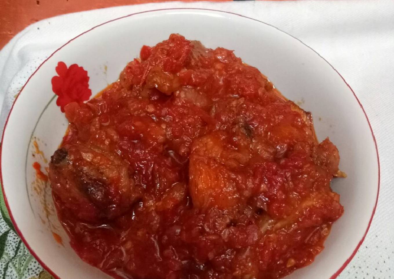 Terong ayam balado