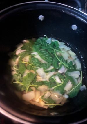 Foto resep Sayur bening bayam labu siam
