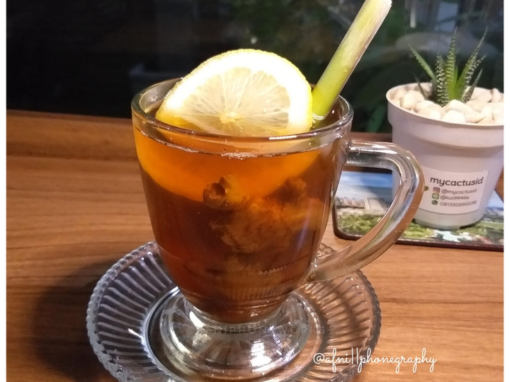  Resep buat Teh Jahe Lemon Sereh ☆Minggu 12☆ dijamin nikmat