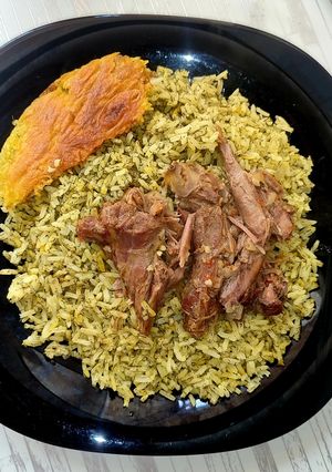 عکسی از دستور شویدپلو با گوشت