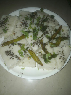 A picture of Whaite dhokla👌👌.