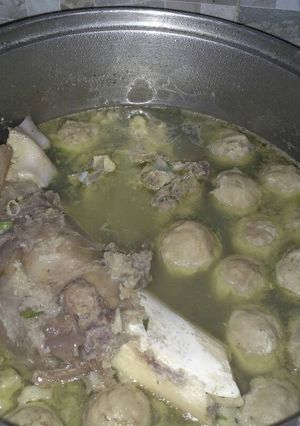 Foto resep Kuah bakso iga sapi