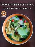 Sayur Rebus Labu Siam Dengan Telur Dadar
