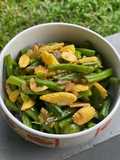 Tumis buncis jagung muda