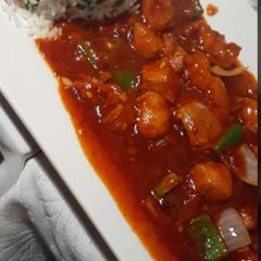 A picture of Chicken Manchurian.