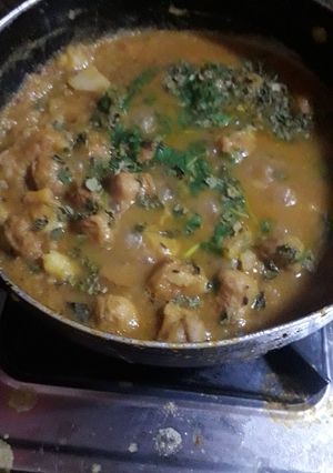 आलू और सोया बिन की सब्ज़ी रेसिपी मुख्य फोटो
