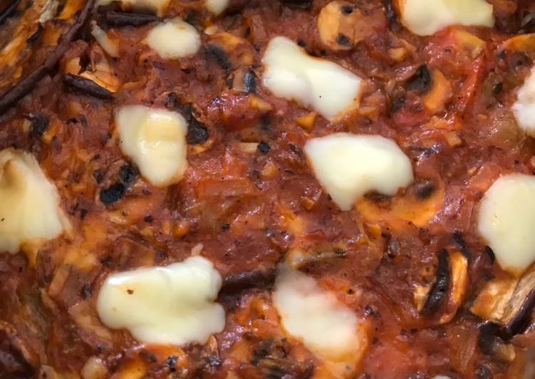 Terong lasagna tanpa daging