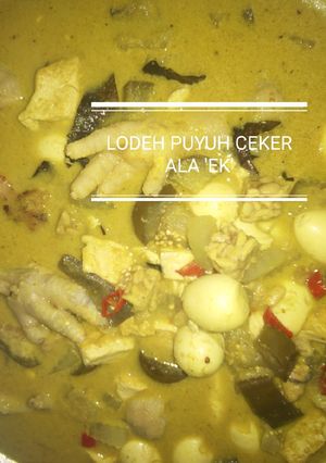 Foto resep Lodeh Puyuh Ceker Ala 'EK'