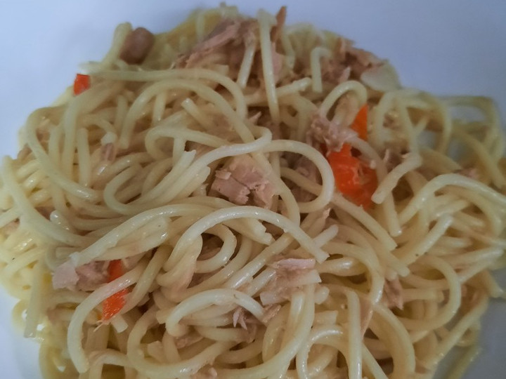 Resep Spagethi Aglio Olio Tuna Anti Gagal