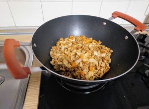 Foto principal de Experimentando: migas pastoriles con soja texturizada (en vez de pan)