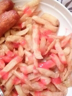 A picture of Chips and Sausage.
