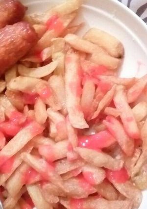 A picture of Chips and Sausage.