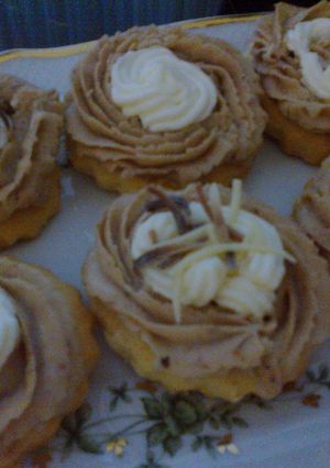 Gesztenyés-mascarponés korong recept fotója