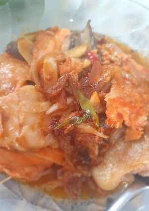 Foto resep Tulang salmon tumis saos tiram