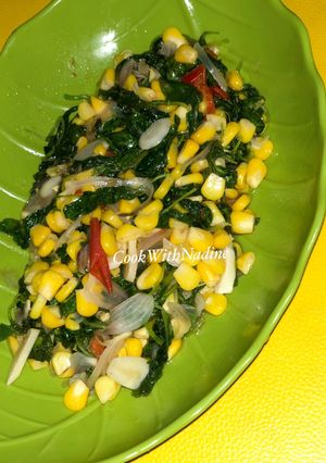 Foto resep Tumis bayam jagung