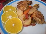 Pollo a la naranja en olla de cocción lenta
