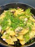Khoai Tây Xào Nấm, Thì Là (Món Chay)