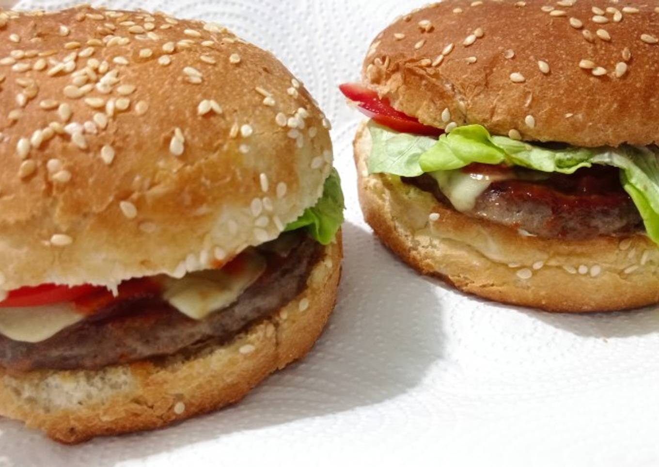 Hamburguesas en pan