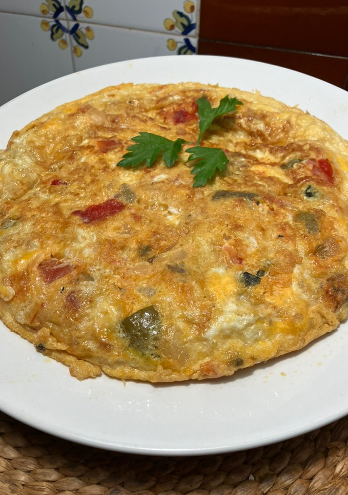 Una foto de Tortilla de Ratatouille en menos de 10”