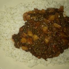 A picture of Rice & vegitable Irish soup.