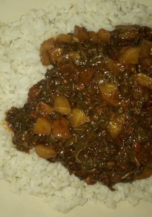 A picture of Rice & vegitable Irish soup.