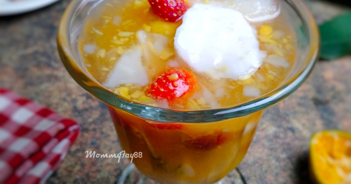 Es Kelapa Jeruk Buah Campur