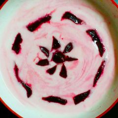 A picture of Beetroot Raita.