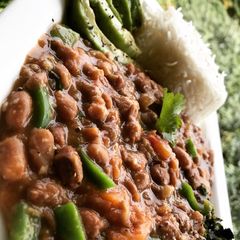 A picture of Beans in coconut#coastolcoconutrecipechallenge.