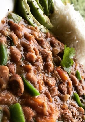 A picture of Beans in coconut#coastolcoconutrecipechallenge.