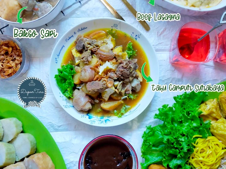 Cara Mudah Menyiapkan Resep Hidangan Lebaran 2021 (Tahu Campur Sby, Lasagna dan bakso) yang Lezat Sekali Anti Ribet, Menggugah Selera