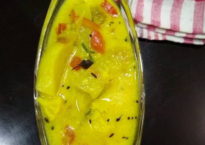 Recipe of Speedy Ambila vegetable Kadhi