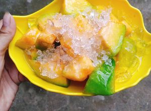 Hình của món Dưa bở dầm đường.