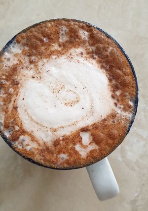 A picture of Cocoa cinnamon latte.
